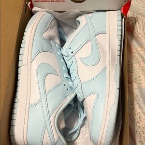 Nike Dunk Low Retro in White and Glacier Blue
